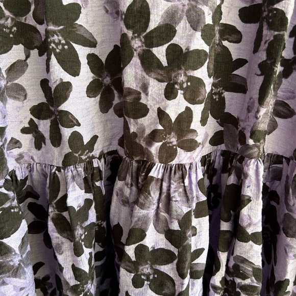 Simply Vera dress casual purple black with elastic waist Sz M - Picture 5 of 5